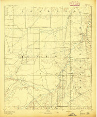 Anson Texas Historical topographic map, 1:125000 scale, 30 X 30 Minute, Year 1893