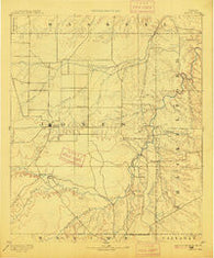 Anson Texas Historical topographic map, 1:125000 scale, 30 X 30 Minute, Year 1893