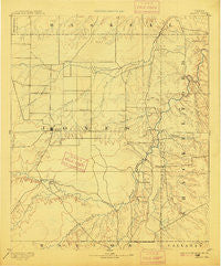 Anson Texas Historical topographic map, 1:125000 scale, 30 X 30 Minute, Year 1893