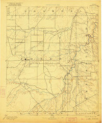 Anson Texas Historical topographic map, 1:125000 scale, 30 X 30 Minute, Year 1893