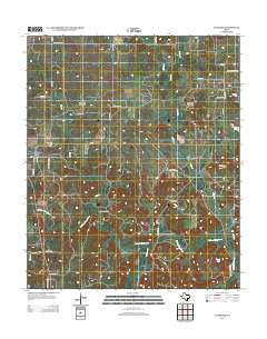 Antelope Texas Historical topographic map, 1:24000 scale, 7.5 X 7.5 Minute, Year 2012