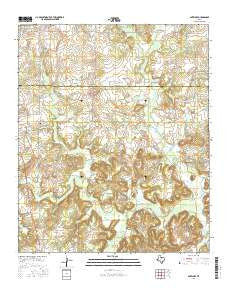 Antelope Texas Current topographic map, 1:24000 scale, 7.5 X 7.5 Minute, Year 2016