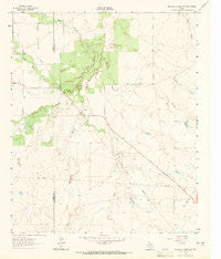 Antelope Creek SW Texas Historical topographic map, 1:24000 scale, 7.5 X 7.5 Minute, Year 1962