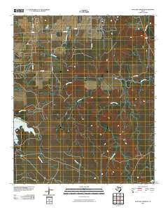 Antelope Creek NE Texas Historical topographic map, 1:24000 scale, 7.5 X 7.5 Minute, Year 2010