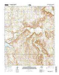 Antelope Creek NE Texas Current topographic map, 1:24000 scale, 7.5 X 7.5 Minute, Year 2016