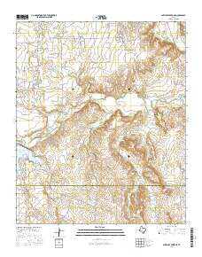 Antelope Creek NE Texas Current topographic map, 1:24000 scale, 7.5 X 7.5 Minute, Year 2016