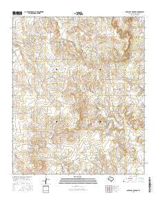 Antelope Creek SE Texas Current topographic map, 1:24000 scale, 7.5 X 7.5 Minute, Year 2016