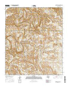 Antelope Hills Texas Current topographic map, 1:24000 scale, 7.5 X 7.5 Minute, Year 2016