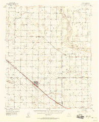 Anton Texas Historical topographic map, 1:62500 scale, 15 X 15 Minute, Year 1957