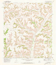 Antone Canyon Texas Historical topographic map, 1:24000 scale, 7.5 X 7.5 Minute, Year 1970