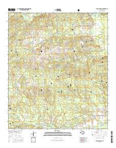 Apple Springs Texas Current topographic map, 1:24000 scale, 7.5 X 7.5 Minute, Year 2016
