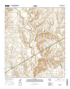 Aquilla Texas Current topographic map, 1:24000 scale, 7.5 X 7.5 Minute, Year 2016
