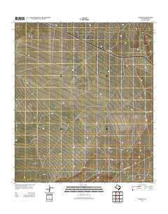 Aragon Texas Historical topographic map, 1:24000 scale, 7.5 X 7.5 Minute, Year 2012