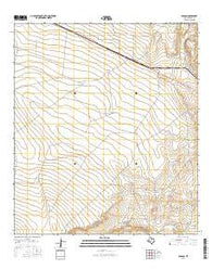 Aragon Texas Current topographic map, 1:24000 scale, 7.5 X 7.5 Minute, Year 2016