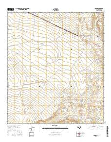 Aragon Texas Current topographic map, 1:24000 scale, 7.5 X 7.5 Minute, Year 2016