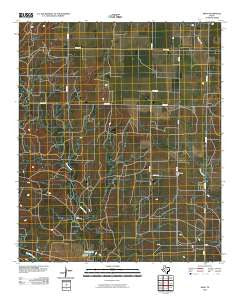 Arah Texas Historical topographic map, 1:24000 scale, 7.5 X 7.5 Minute, Year 2010