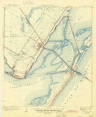 Aransas Pass Texas Historical topographic map, 1:62500 scale, 15 X 15 Minute, Year 1925