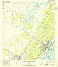 Aransas Pass Texas Historical topographic map, 1:24000 scale, 7.5 X 7.5 Minute, Year 1954