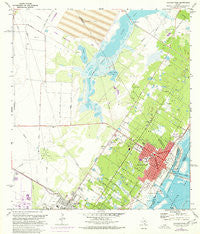 Aransas Pass Texas Historical topographic map, 1:24000 scale, 7.5 X 7.5 Minute, Year 1971