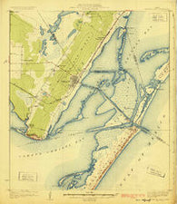 Aransas Pass Texas Historical topographic map, 1:62500 scale, 15 X 15 Minute, Year 1925