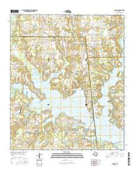 Arbala Texas Current topographic map, 1:24000 scale, 7.5 X 7.5 Minute, Year 2016
