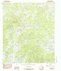 Arcadia Texas Historical topographic map, 1:24000 scale, 7.5 X 7.5 Minute, Year 1984