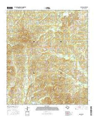 Arcadia Texas Current topographic map, 1:24000 scale, 7.5 X 7.5 Minute, Year 2016