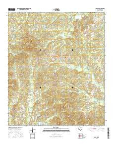 Arcadia Texas Current topographic map, 1:24000 scale, 7.5 X 7.5 Minute, Year 2016