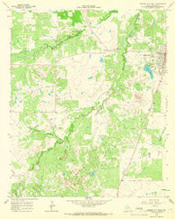 Archer City West Texas Historical topographic map, 1:24000 scale, 7.5 X 7.5 Minute, Year 1964