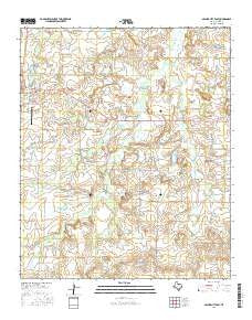 Archer City East Texas Current topographic map, 1:24000 scale, 7.5 X 7.5 Minute, Year 2016