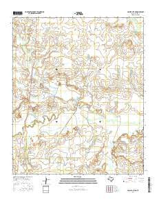 Archer City NE Texas Current topographic map, 1:24000 scale, 7.5 X 7.5 Minute, Year 2016