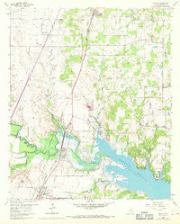 Argyle Texas Historical topographic map, 1:24000 scale, 7.5 X 7.5 Minute, Year 1960