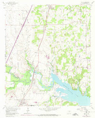 Argyle Texas Historical topographic map, 1:24000 scale, 7.5 X 7.5 Minute, Year 1960