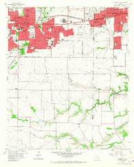 Arlington Texas Historical topographic map, 1:24000 scale, 7.5 X 7.5 Minute, Year 1959