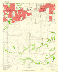Arlington Texas Historical topographic map, 1:24000 scale, 7.5 X 7.5 Minute, Year 1959