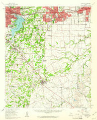 Arlington Texas Historical topographic map, 1:62500 scale, 15 X 15 Minute, Year 1959