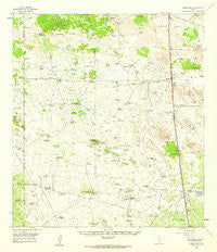 Armstrong Texas Historical topographic map, 1:62500 scale, 15 X 15 Minute, Year 1956