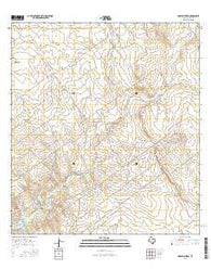 Arroyo Burro Texas Current topographic map, 1:24000 scale, 7.5 X 7.5 Minute, Year 2016