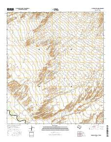 Arroyo Melado Texas Current topographic map, 1:24000 scale, 7.5 X 7.5 Minute, Year 2016