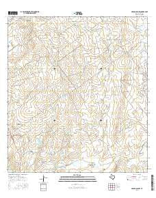 Arroyo Miguel Texas Current topographic map, 1:24000 scale, 7.5 X 7.5 Minute, Year 2016