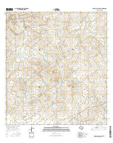 Arroyo Salado East Texas Current topographic map, 1:24000 scale, 7.5 X 7.5 Minute, Year 2016