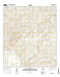 Asherton NW Texas Current topographic map, 1:24000 scale, 7.5 X 7.5 Minute, Year 2016