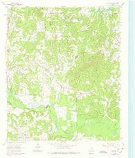 Ashland Texas Historical topographic map, 1:24000 scale, 7.5 X 7.5 Minute, Year 1962