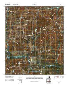 Ashland Texas Historical topographic map, 1:24000 scale, 7.5 X 7.5 Minute, Year 2010