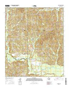 Ashland Texas Current topographic map, 1:24000 scale, 7.5 X 7.5 Minute, Year 2016