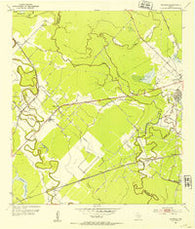 Ashwood Texas Historical topographic map, 1:24000 scale, 7.5 X 7.5 Minute, Year 1952