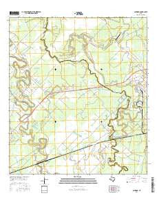 Ashwood Texas Current topographic map, 1:24000 scale, 7.5 X 7.5 Minute, Year 2016