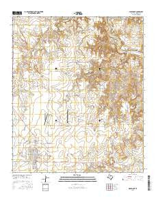 Aspermont Texas Current topographic map, 1:24000 scale, 7.5 X 7.5 Minute, Year 2016