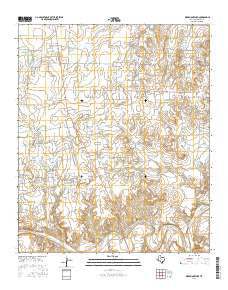 Aspermont Lake Texas Current topographic map, 1:24000 scale, 7.5 X 7.5 Minute, Year 2016