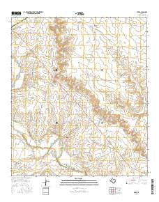 Ater Texas Current topographic map, 1:24000 scale, 7.5 X 7.5 Minute, Year 2016